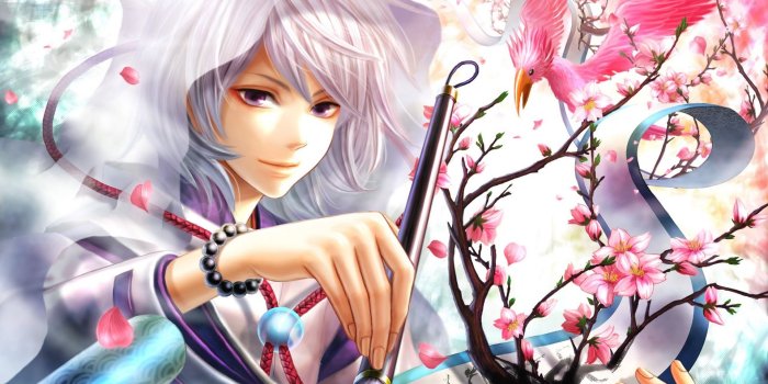 1920x1080 Download wallpaper 1920x1080 anime, girl, hood, brush, painting