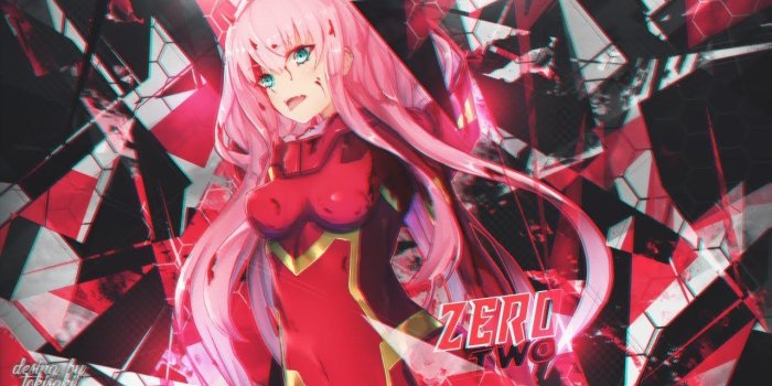 1280x720 [Speed Art] Wallpaper Anime - Zero Two