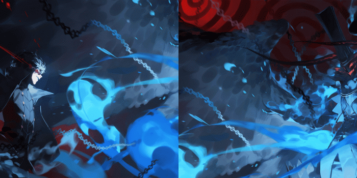 3840x1080 Joker & Arsene dual screen wallpaper! : Persona5