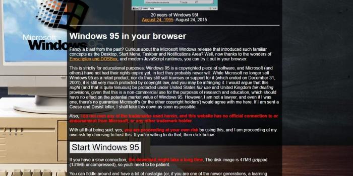 1366x655 Check out these Windows 95 emulators on Windows 10