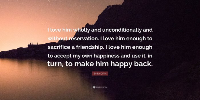 3840x2160 Emily Giffin Quote: “I love him wholly and unconditionally and