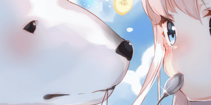 1440x2960 Download 1440x2960 Anime Girl, Loli, Fruits, Eating, White Hair