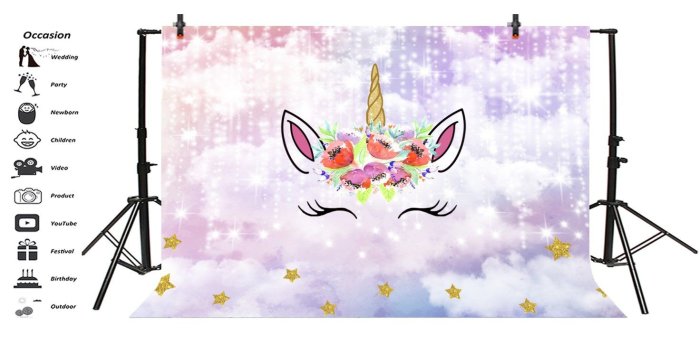 1472x750 OFILA Unicorn Backdrop for Girls 7x5ft Girls Unicorn Theme Birthday Party  Photography Background Girls Baby Shower Shoots Kids Tea Party Photos Room 