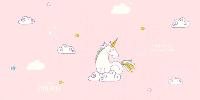 1000x900 Wallpaper paper pink unicorns AS Creation 8-361582 Boys and Girls 6