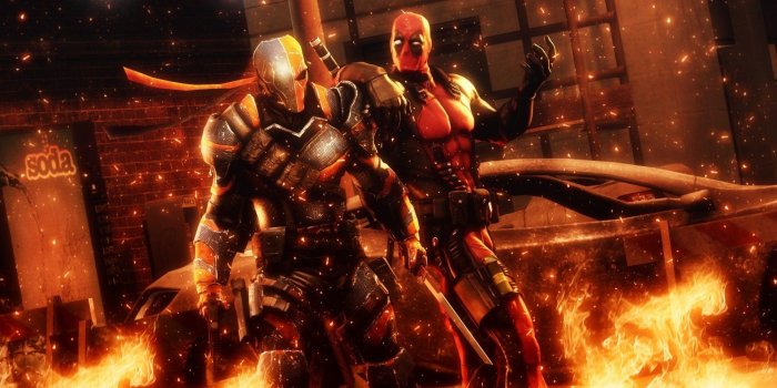 1920x1080 Deadpool Vs. Deathstroke HD Wallpaper | Background Image | 1920x1080