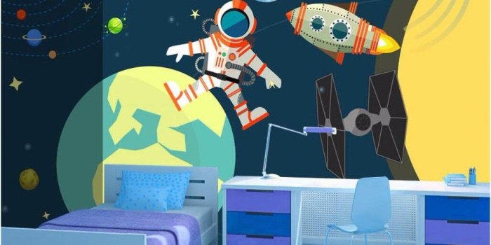 1000x801 LWCX Custom Mural Photo 3D Wallpaper Cartoon Star Planet Moon