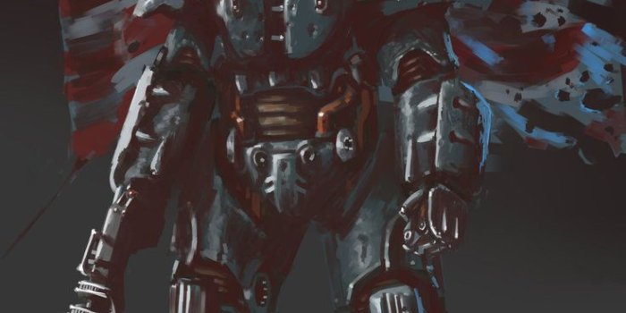 736x1085 Enclave Trooper by Fernand0FC | Fallout | Fallout power armor