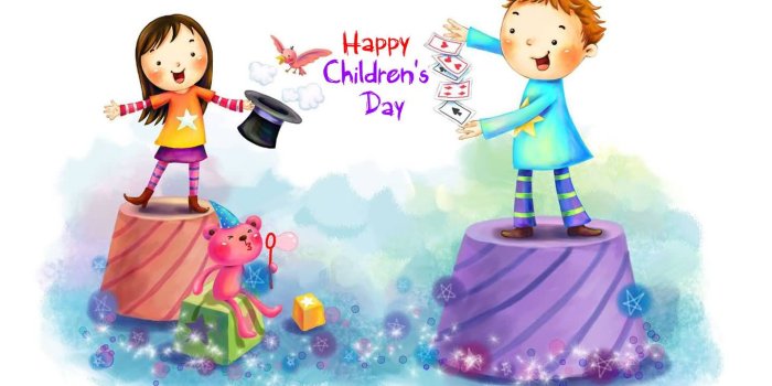 1440x900 Happy Childrens Day Magic Show Wallpaper