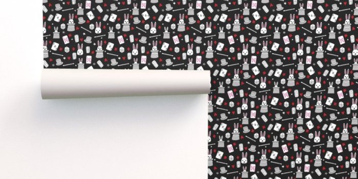 1024x1024 magic show // black red and on Isobar by andrea_lauren | Roostery