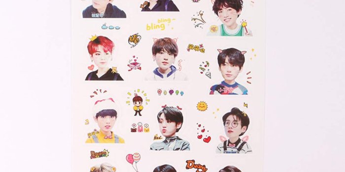 1001x1001 Amazon.com: BTS BT21 Cute Transparent Sticker KOYA SHOOKY Cooky TATA