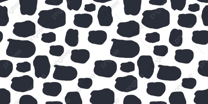 1200x1200 Seamless Pattern Dalmation And Cow Skin In Black And White