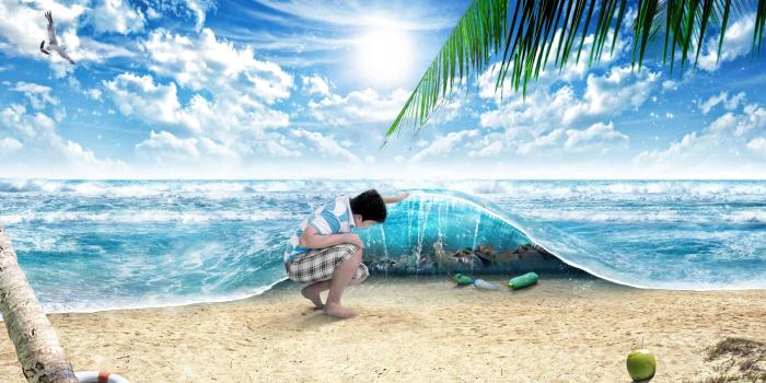 2560x1600 Digital Art Sand Ocean Beach #1875 Wallpapers and Free Stock Photos