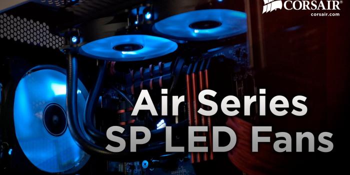 1920x1080 Corsair Air Series AF120 LED 120mm Quiet Edition High Airflow Fan Single  Pack - Blue (CO-9050015-BLED) - Newegg.com