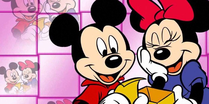 1920x1200 Disney Valentines Day Minnie and Mickey Mouse Love Wallpaper - Clip