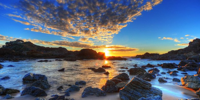 2100x1575 Morning Beach Sunrise Wallpaper | Free Sunrise Downloads