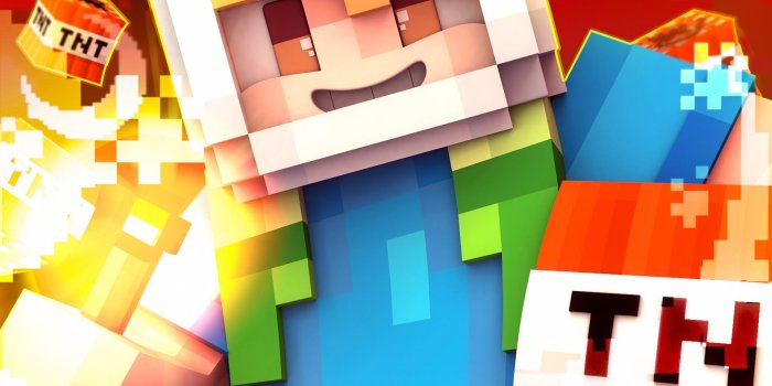 1754x2480 Supawit Oat - [Minecraft Wallpaper] Finn and TNT