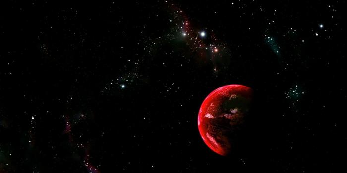 1920x1080 Red Earth with Stars & Nebula - Wallpaper (1080p) HD Wallpaper