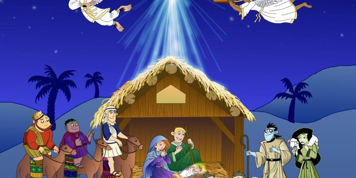 1024x768 75+] Free Nativity Scene Wallpaper on WallpaperSafari