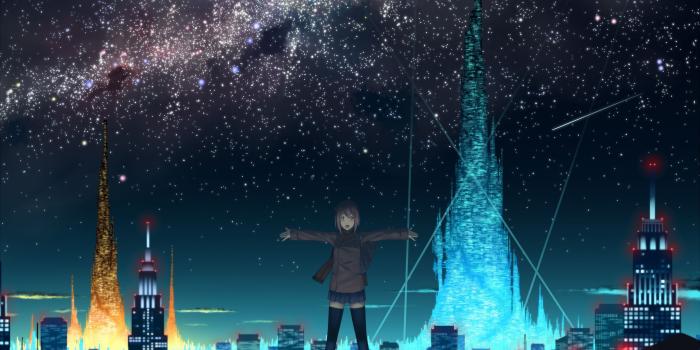 2828x2000 Anime City Wallpapers