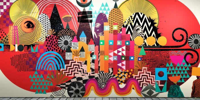 1650x1282 Contemporary Wallpaper / Geometric Pattern / Urban - Victoria