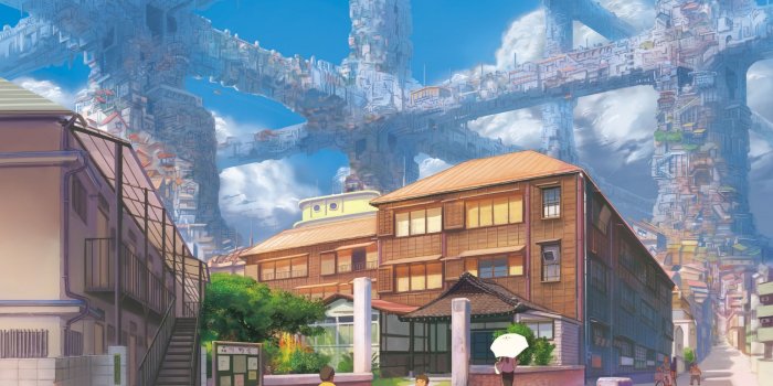 2560x1440 Anime Futuristic City Wallpaper | 2560x1440 | ID:59574