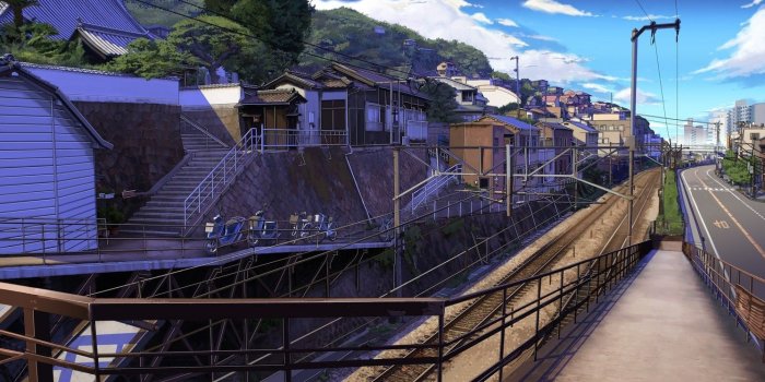 1493x1000 Anime City Wallpapers