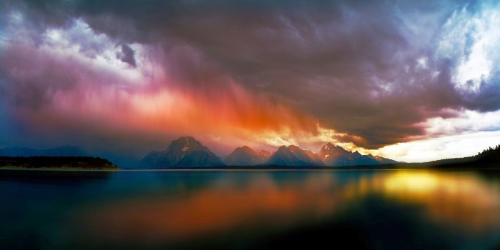 2048x1150 lake, Mountain, Storm, Clouds, Nature, Landscape, Water, Rain