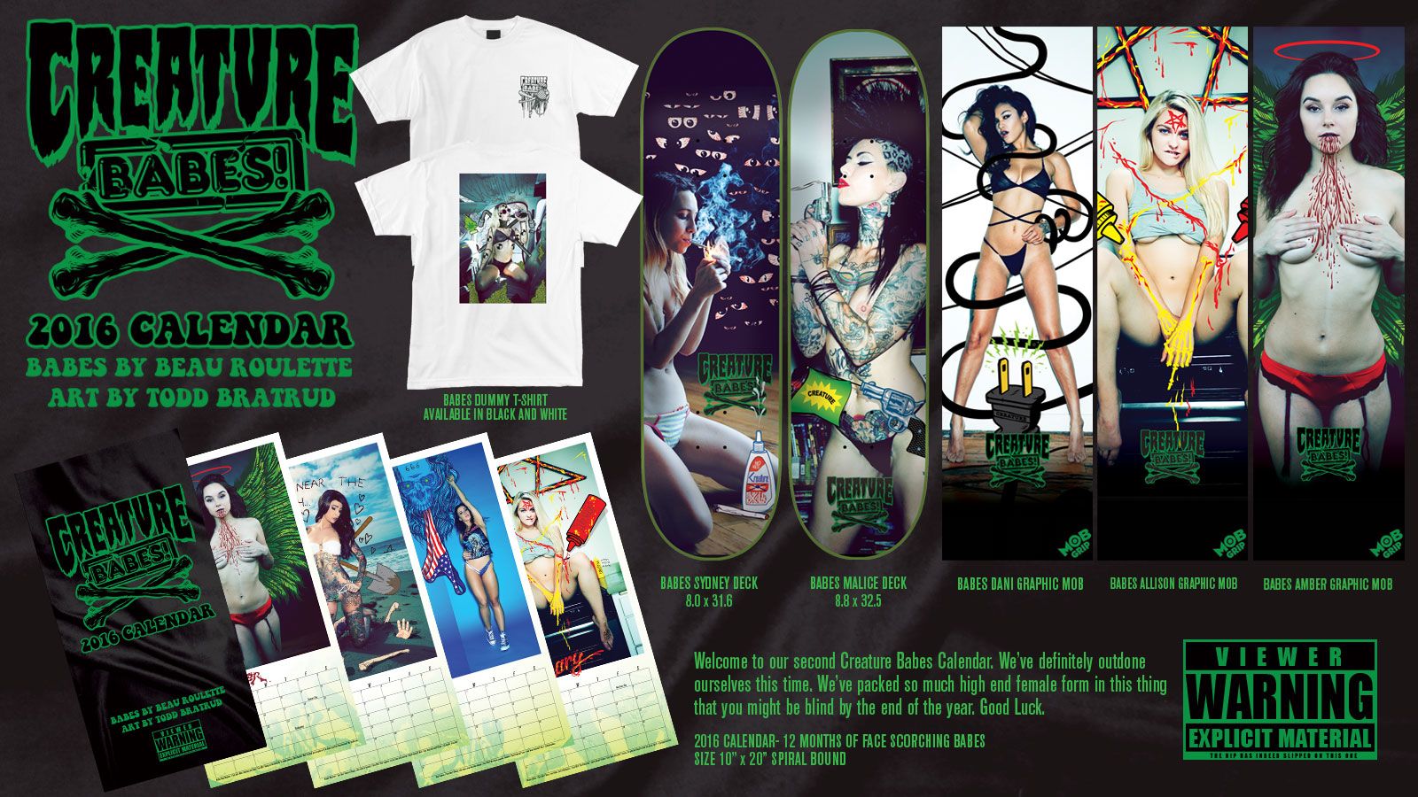 1600x900 Creature Babes 2016 - Eastern Skateboard Supply