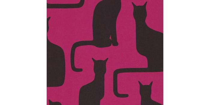 1440x1920 Sanderson Omega Cats Wallpaper, Magenta / Black, 211067 at John
