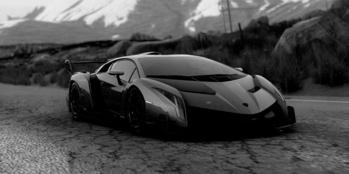 1920x1080 Black Lamborghini Aventador, car, Driveclub, racing, Lamborghini