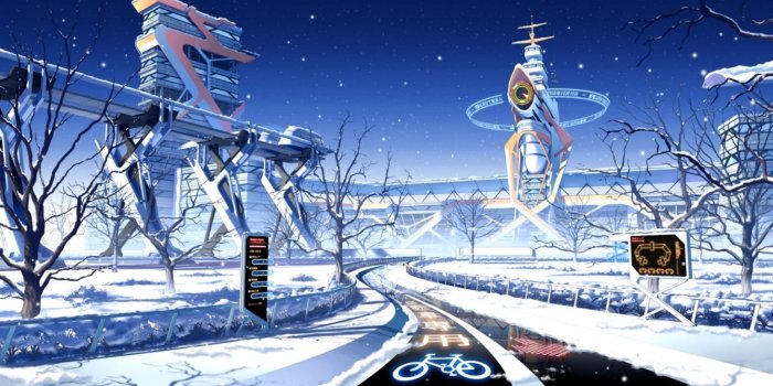 1456x744 Winter Japan Anime Wallpaper | Wallpapers Photos
