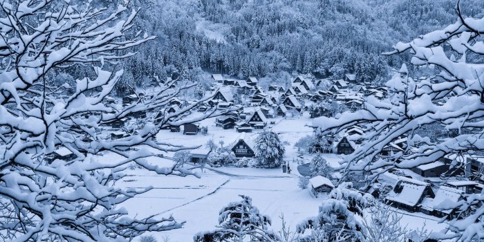 1920x1218 Wallpaper Snow, winter, Gokayama, houses, Shirakawa go, Japan