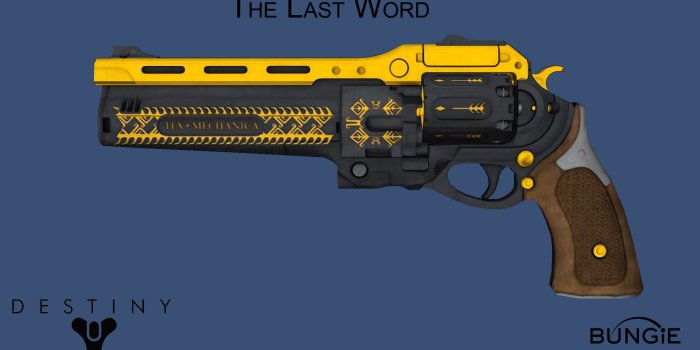 1920x1080 Destiny Last Word Exotic Hand Cannon by ToraiinXamikaze