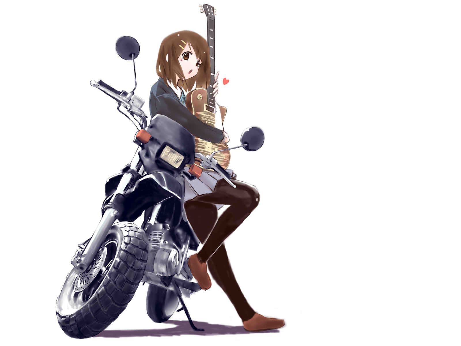 1600x1200 Anime K-ON! Yui Hirasawa Wallpaper | BNHA | Anime motorcycle