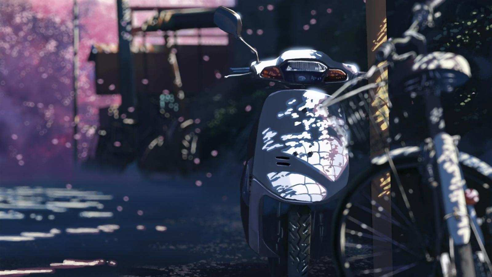 1920x1080 4572290 #5 Centimeters Per Second, #landscape, #motorcycle, #dappled