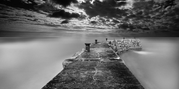 1920x1200 Old Wall Fog Dramatic Sky Noir Desktop Wallpaper