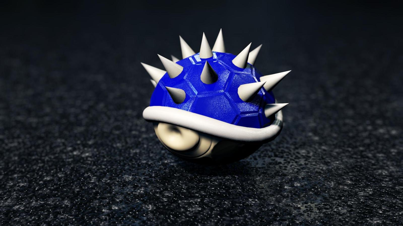 1920x1080 I made a blue-shell wallpaper (X-Post /r/Gaming) : wallpapers