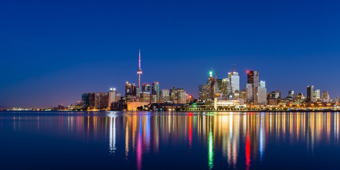3840x2160 HD wallpaper: City And Architecture Center On Toronto At Night