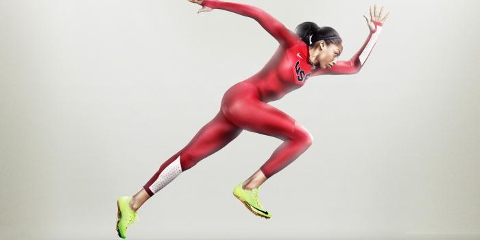 3840x2160 Wallpaper Allyson Felix, nike, running, athlete, women, red, Sport