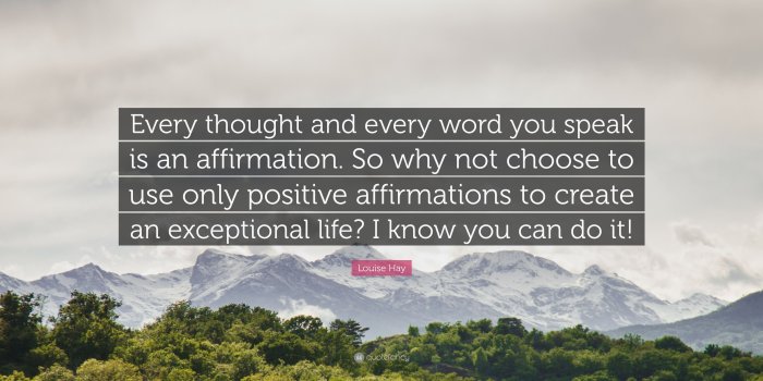 3840x2160 Louise Hay Quote: “Every thought and every word you speak is an