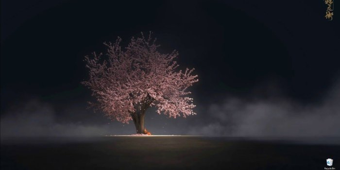 1280x720 DesktopHut - Sakura Tree Anime Live Wallpaper
