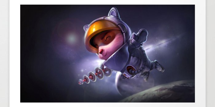 1500x1500 Astronaut Teemo League of Legends Art Print