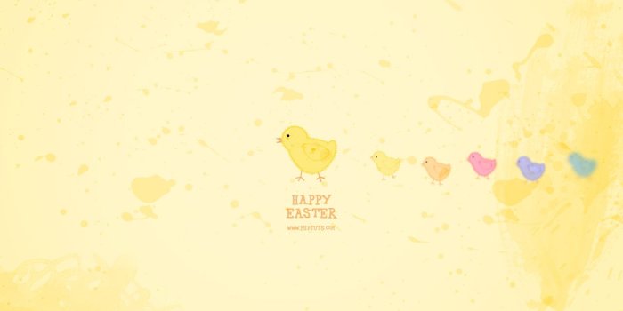 1280x1024 Clipping Path: Super Cute Easter Wallpaper Illustration Tutorial