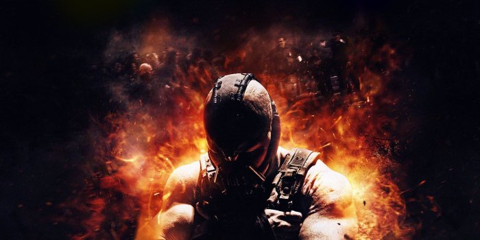 1366x768 ac32-wallpaper-dark-knight-rises-bane-fire | Darkside | Moving