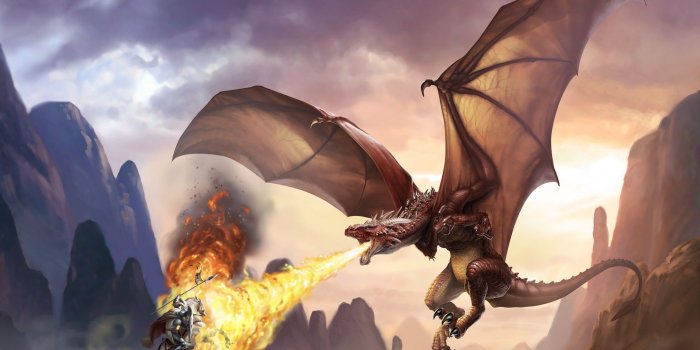 1969x1378 2965348 knight digital art fantasy art dragon wings rock fire flying
