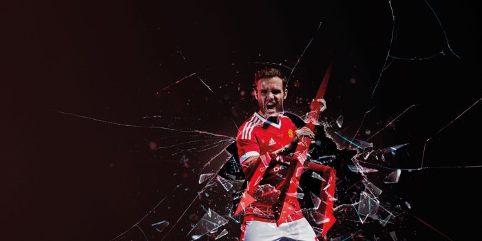 2560x1600 Juan Mata 2015-2016 Manchester United Adidas Home Jersey