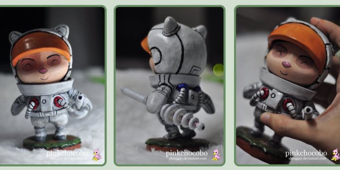1301x614 Astronaut Teemo Sculpture by chinggay on deviantART | FIMO