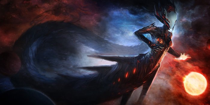 2560x1600 Dominance War being cosmos planets stars nebula demon dark fantasy