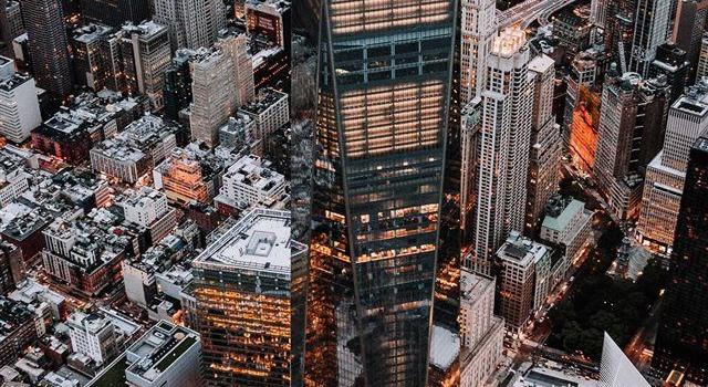 640x1385 World Trade Centre from Above iPhone X wallpaper #helicopter