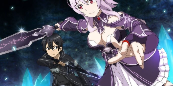 1332x850 Wallpaper sword, anime, ken, blade, japanese, Sword Art Online